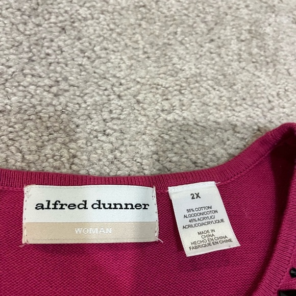 Alfred Dunner 3/4 Length Sleeve Blouse - Picture 5 of 6